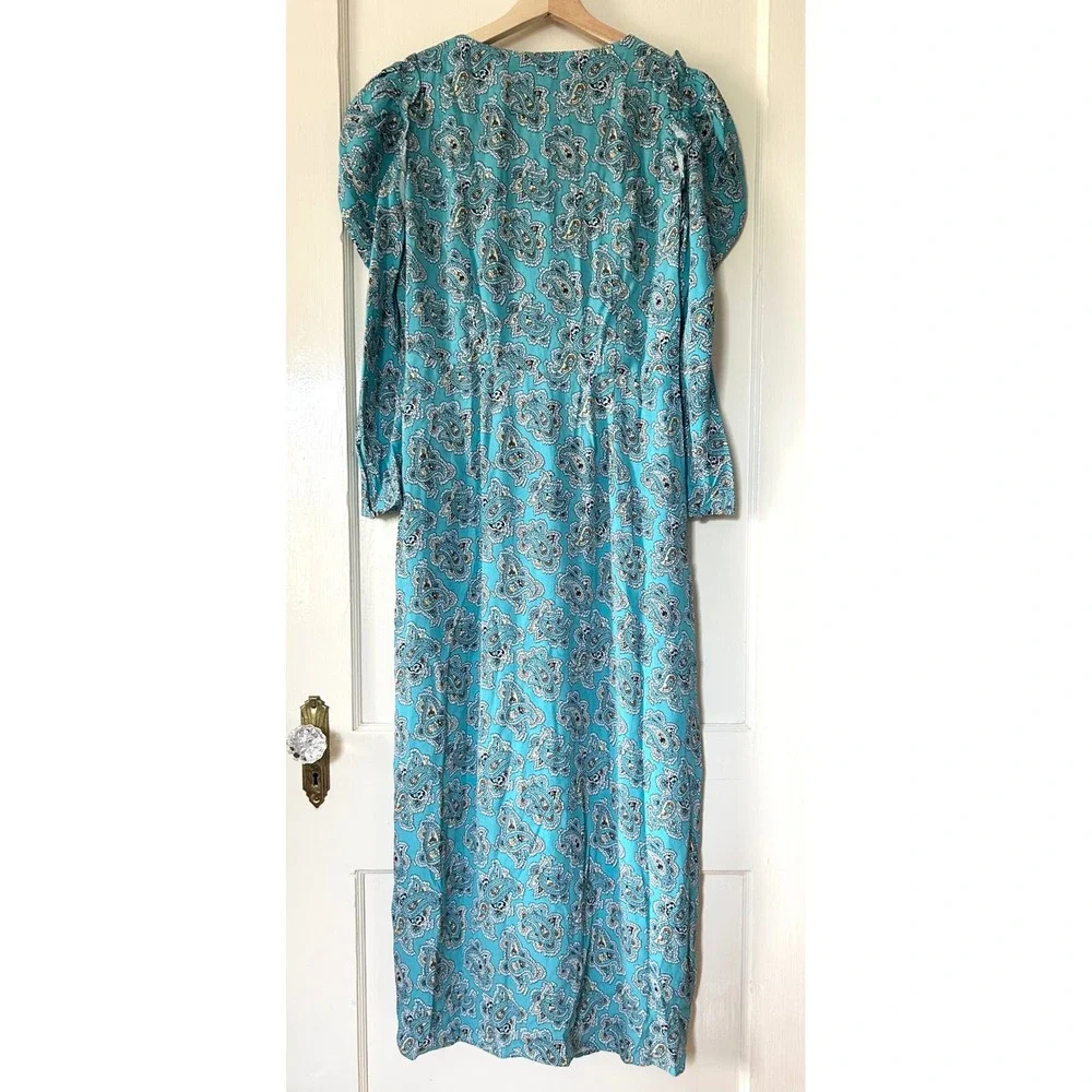 NWT J. Crew Drapey Puff Sleeve Dress Paisley‎ Bunch Romantic Spring Cottagecore